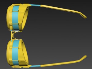 steampunk glasses 3D Модель