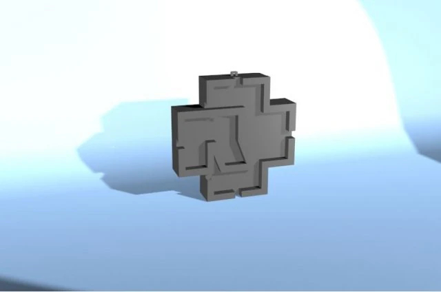 rammstein logo decoration 3D Model .c4d .max .obj .3ds .fbx .stl .blend