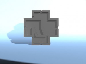 rammstein logo decoration 3D मॉडल