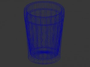 vidro facetado vidro facetado baixo poli modelo 3d Modelo 3D
