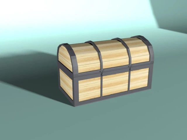 dower chest low poly model 3d 3D Model .c4d .max .obj .3ds .fbx .stl .blend 