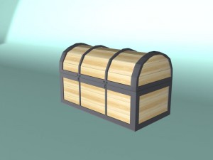 dower chest low poly model 3d Modelo 3D