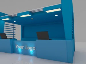 bancone della reception Modello 3D