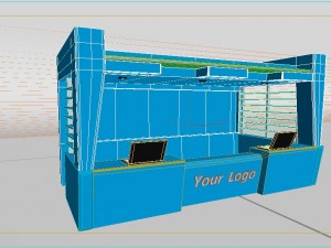 reception counter 3D Model