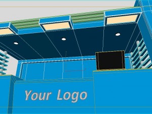 reception counter 3D Model