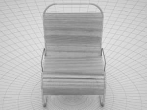 steal chair 0502 3D मॉडल