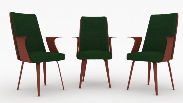 office chair low-poly Modelo 3D .c4d .max .obj .3ds .fbx .stl .blend 