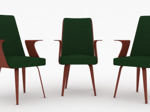 office chair low-poly 3D मॉडल
