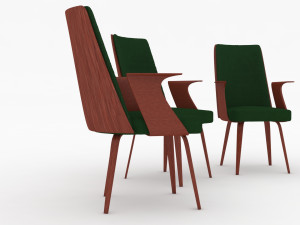 office chair low-poly Modelo 3D