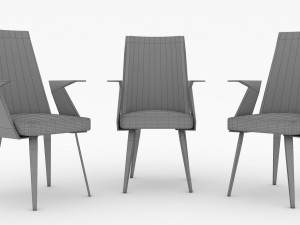office chair low-poly Modelo 3D