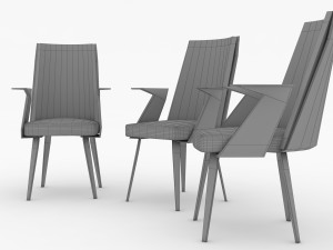 office chair low-poly Modelo 3D