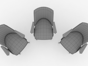 office chair low-poly Modelo 3D