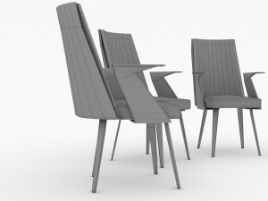 office chair low-poly Modelo 3D