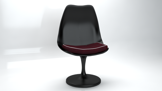 black tulip chair Model 3D .c4d .max .obj .3ds .fbx .stl .blend 