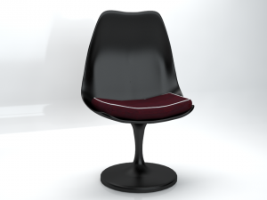 black tulip chair 3D 모델