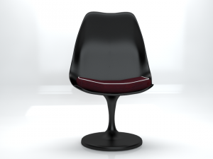 black tulip chair Model 3D