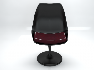 black tulip chair Model 3D