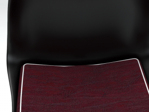 black tulip chair Model 3D