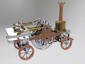 motore di trazione Patrick Stirling Modello 3D