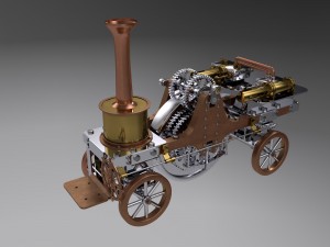 patrick stirling traction engine 3D 모델