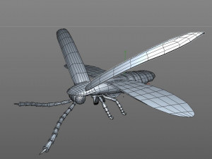 firefly rigged pbr low poly insect Modello 3D