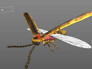 firefly rigged pbr low poly insect Modello 3D