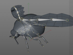 ladybug rigged pbr low poly insect 3Dモデル