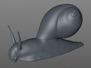 snail rigged low poly pbr insect 3D Model