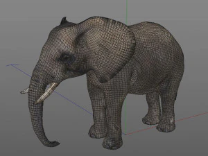 elephant rigged animal 3D Model