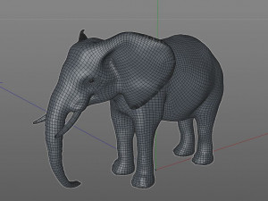 elephant rigged animal Model 3D