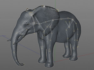 elephant rigged animal Model 3D