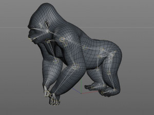 gorilla rigged animal 3D Модель