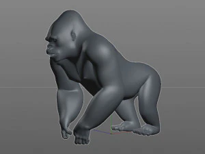 gorilla rigged animal 3D Model