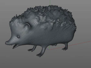 hedgehog rigged animal 3D Model