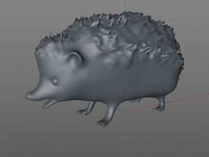 hedgehog rigged animal Model 3D