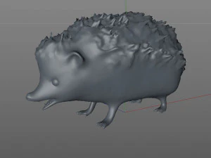 hedgehog rigged animal 3D Model