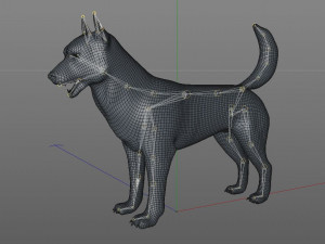 husky dog rigged animal 3Dモデル