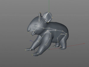 koala rigged animal Model 3D
