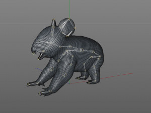 koala rigged animal Model 3D