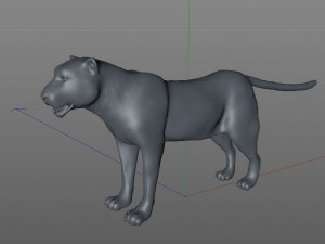 leopard rigged animal Modèle 3D