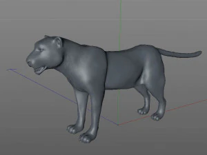 leopard rigged animal 3D Model