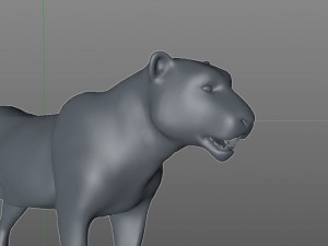 leopard rigged animal Modèle 3D