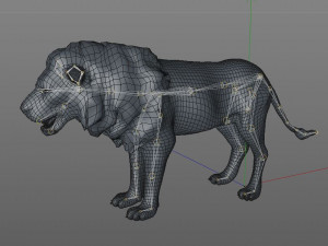 lion rigged animal 3D Model