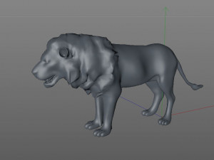 lion rigged animal 3D Model