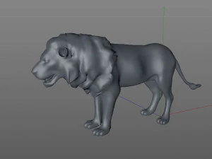 lion rigged animal 3D Model