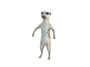 meerkat rigged animal Modelo 3D
