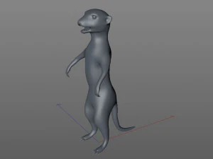meerkat rigged animal 3D Model