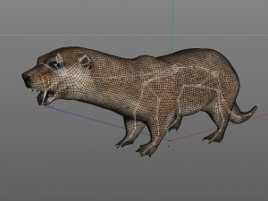 otter rigged animal Modèle 3D