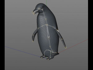 Penguin rigged animal 3D Model