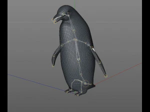Penguin rigged animal 3D Model